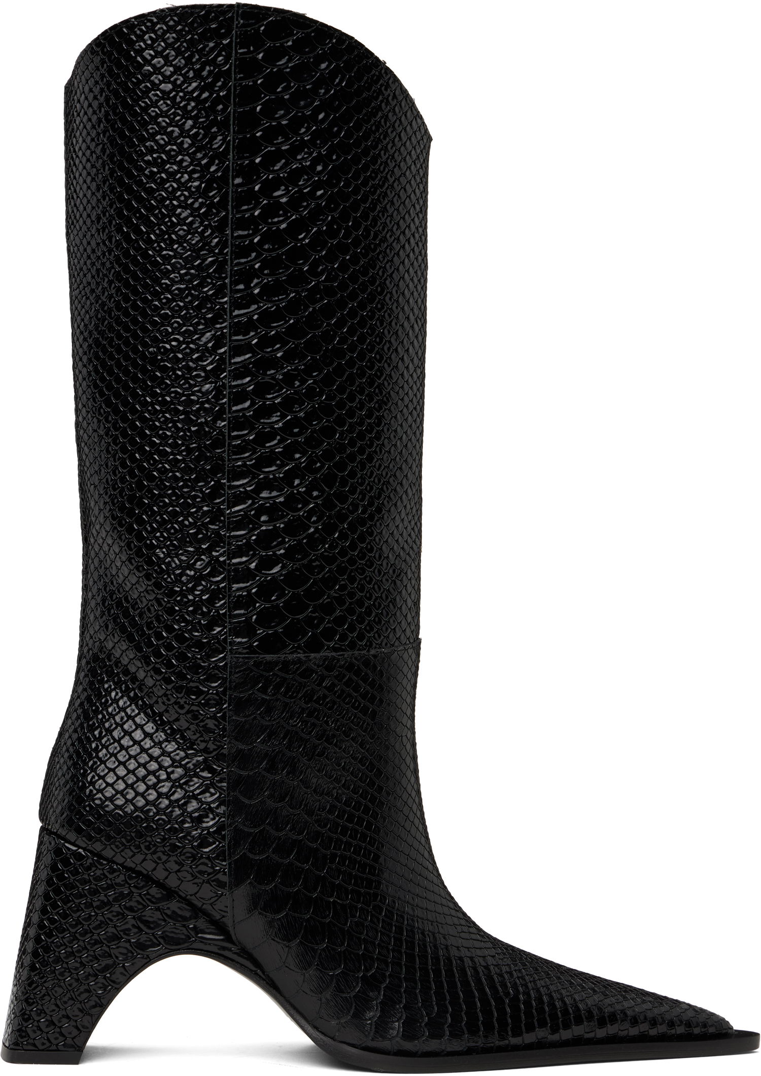 Oblačila Coperni Coperni Python Embossed Bridge Cowboy Boots Črna | COPSH16F6047, 0