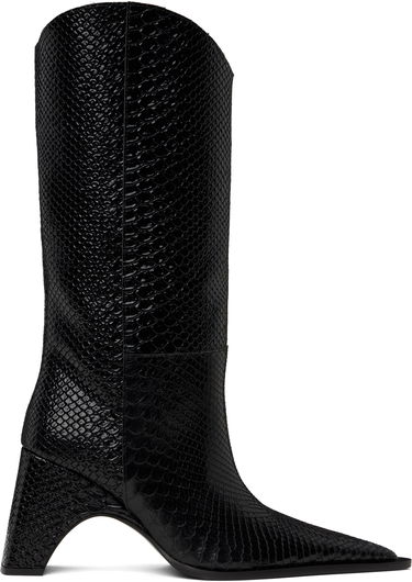 Oblačila Coperni Coperni Python Embossed Bridge Cowboy Boots Črna | COPSH16F6047, 0