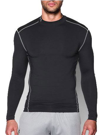Majica Under Armour Under Armour ColdGear Compression Mock Neck Long Sleeve T-Shirt Črna | 1265648-001