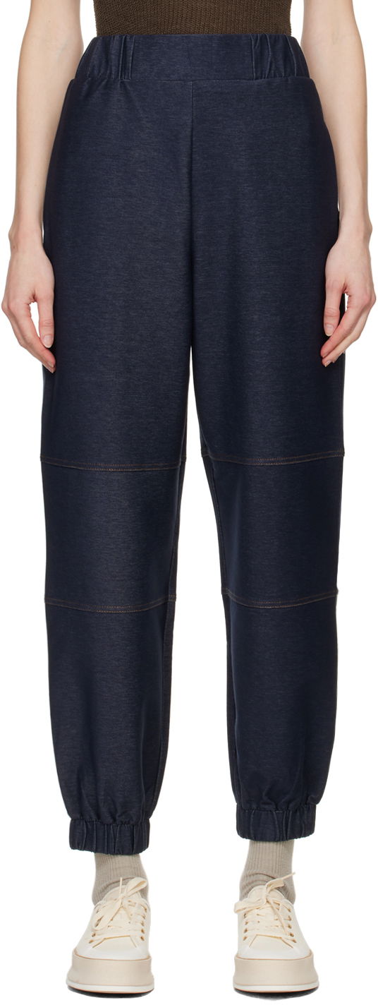 Trenirka Max Mara Leisure Badesse Trousers Modra | 2416781088600