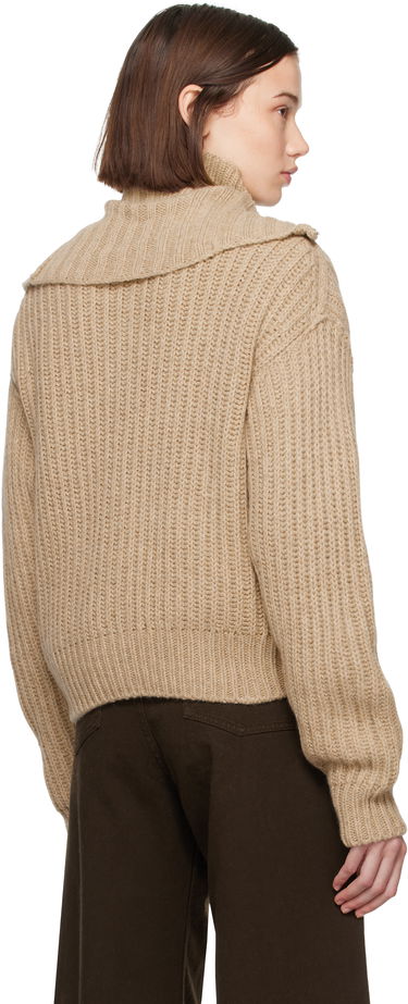 Pleteni pulover LEMAIRE LEMAIRE Trucker Collar Cardigan Bež | TO1263 LK1029, 2