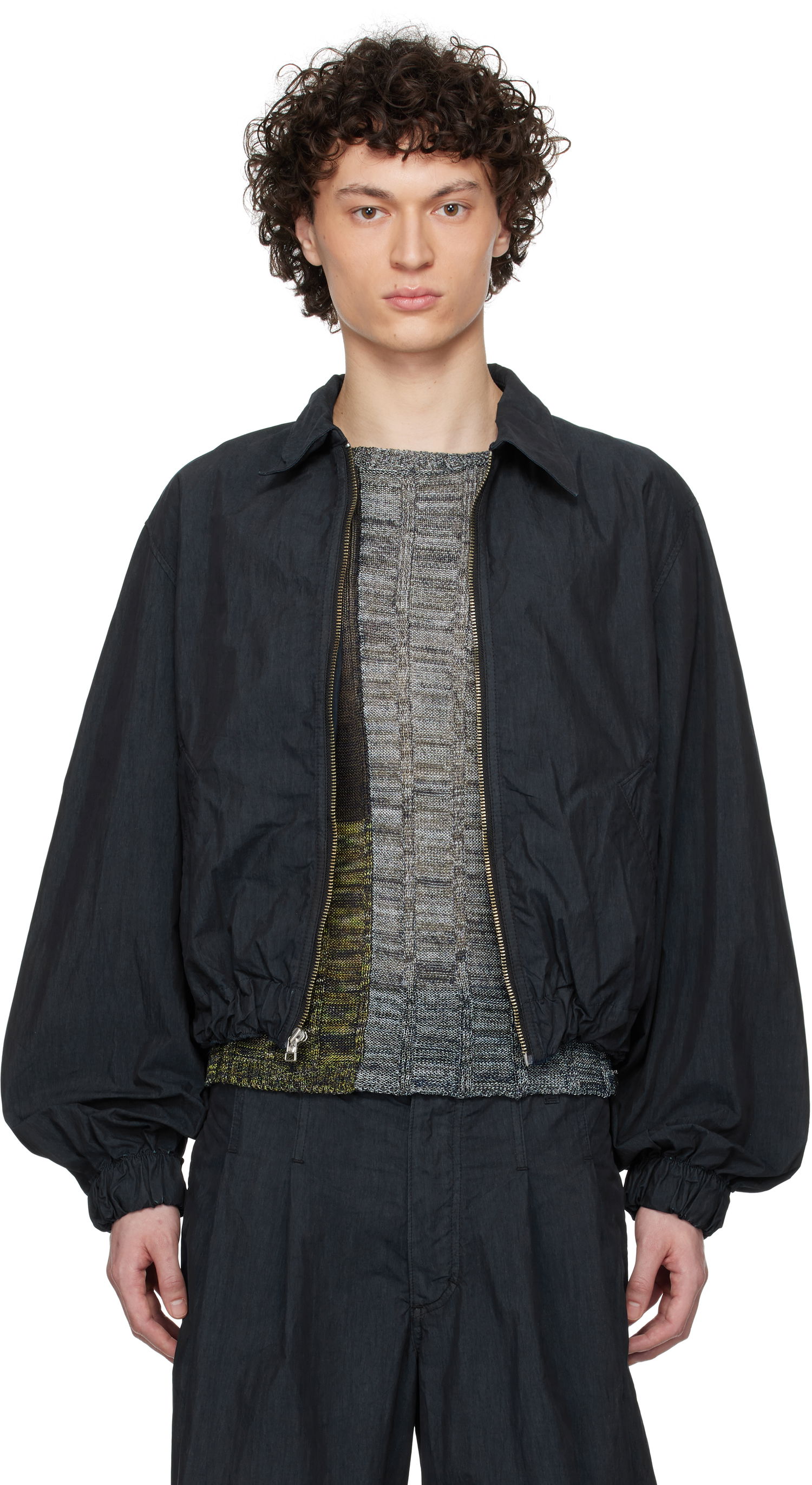 Bomber jakna Eckhaus Latta Eckhaus Latta Flight Jacket Črna | 1227-EL-PS25-A - ANTHRACITE, 0