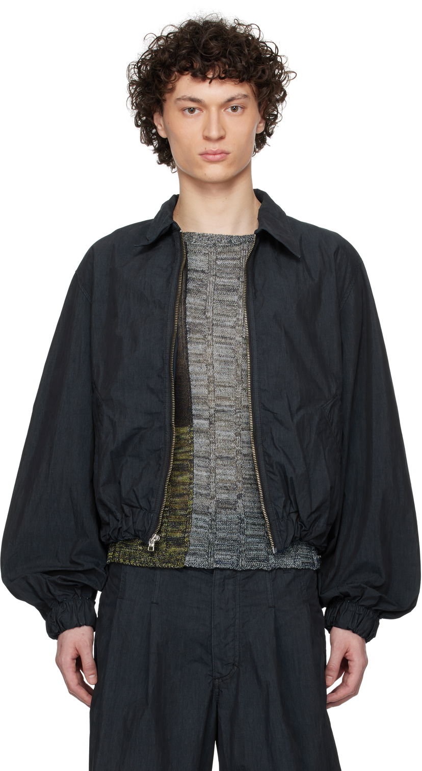 Bomber jakna Eckhaus Latta Eckhaus Latta Flight Jacket Črna | 1227-EL-PS25-A - ANTHRACITE