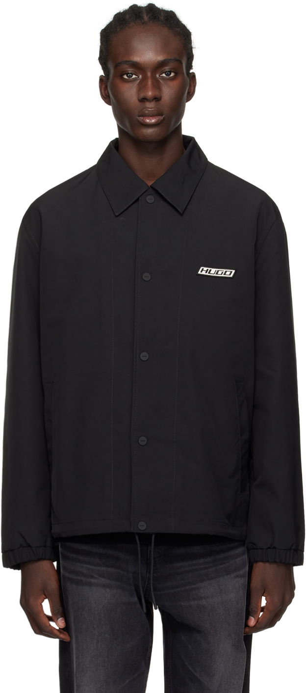 Bomber jakna BOSS Water-Repellent Jacket Črna | 50505059