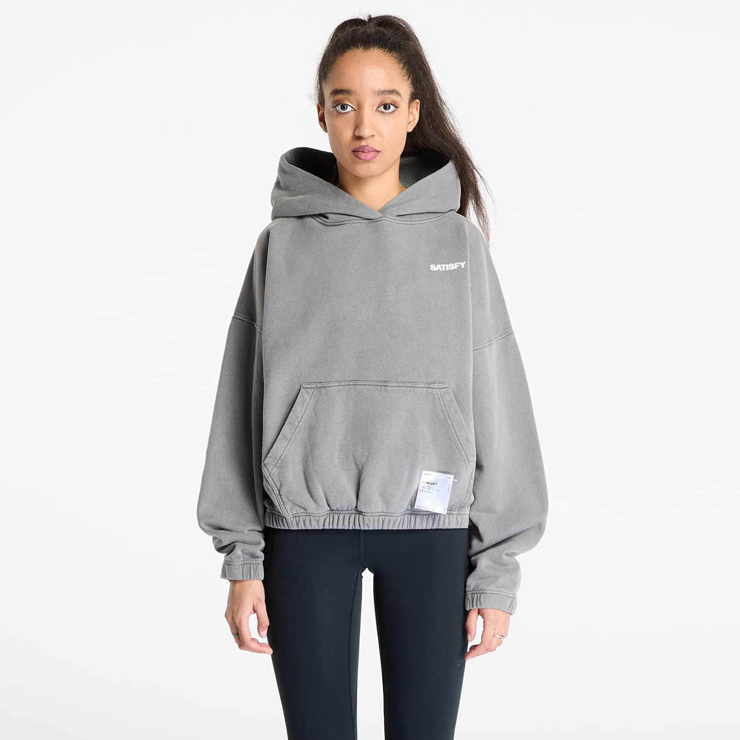 Pulover Satisfy Satisfy SoftCell Hoodie Siva | 11046-AG-SAB, 1