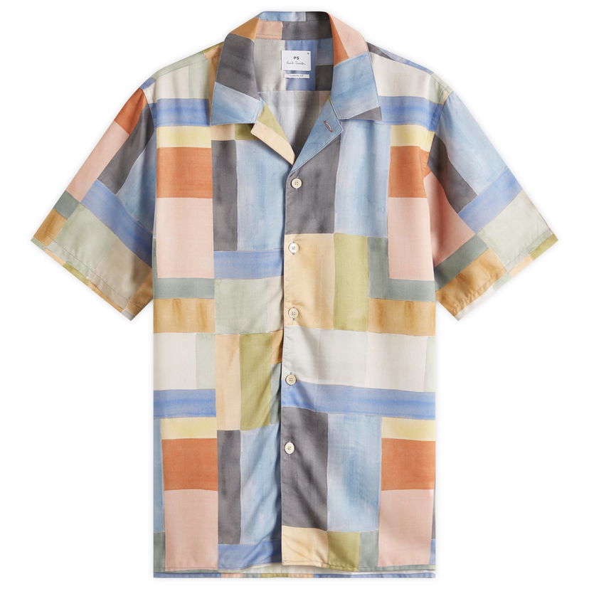 Srajce Paul Smith Paul Smith Panel Print Vacation Shirt, Size Large Večbarvna | M2R-695U-P22312-92
