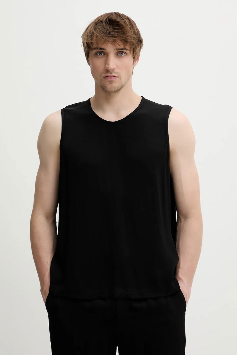 Majica brez rokavov Nanushka Nanushka KOBEE Sleeveless T-Shirt Črna | NM25SSTP11199
