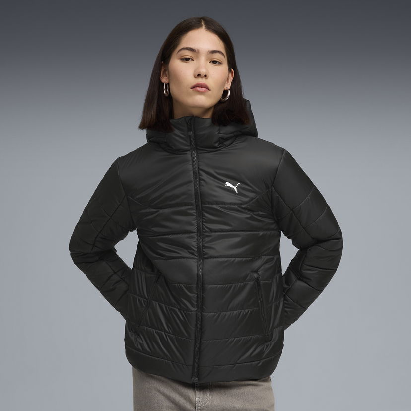 Puhovka Puma Essentials Padded Hooded Jacket Črna | 685231_01
