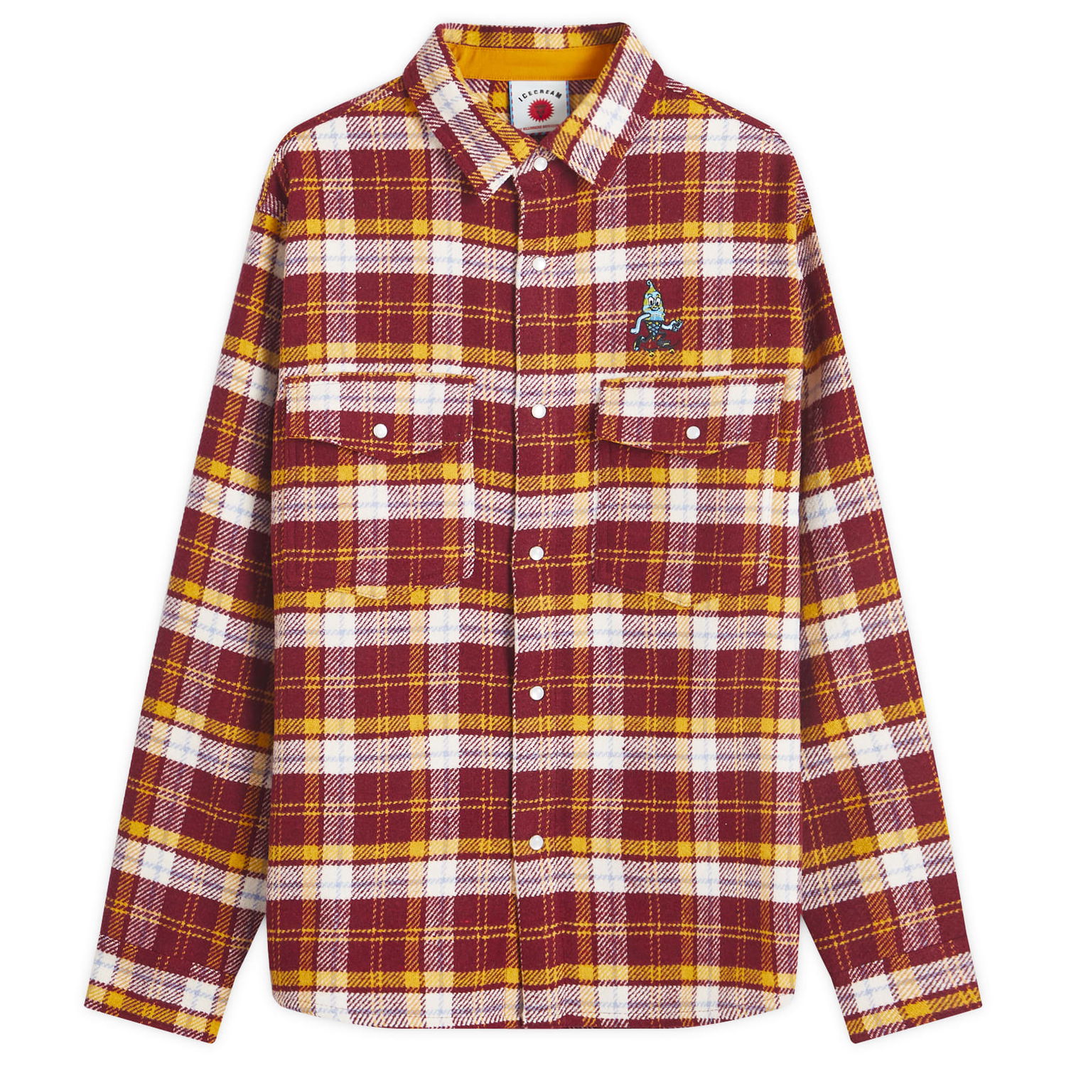Srajce BBC IceCream ICECREAM Flannel Overshirt Rdeča | IC24319-RD, 1