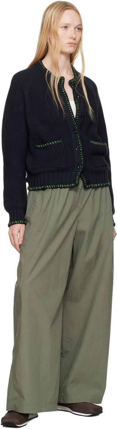 Pleteni pulover YMC YMC Lotus Knit Cardigan Črna | Q8YAH, 3