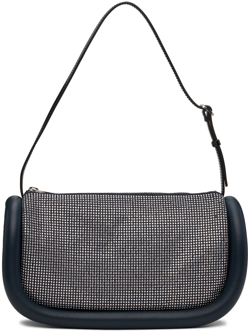 Torba za čez ramo JW Anderson JW Anderson Bumper 15 Crystal-Embellished Shoulder Bag Mornarica | HB0524-FA0274, 0