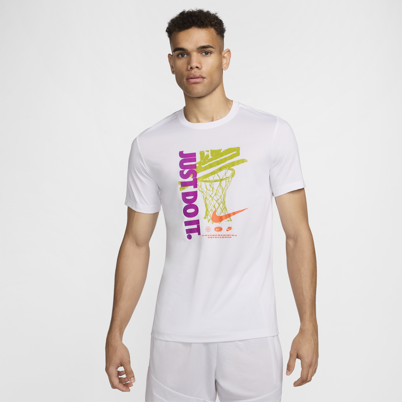 Majica Nike Dri-FIT Basketball Tee Bela | FZ8085-100