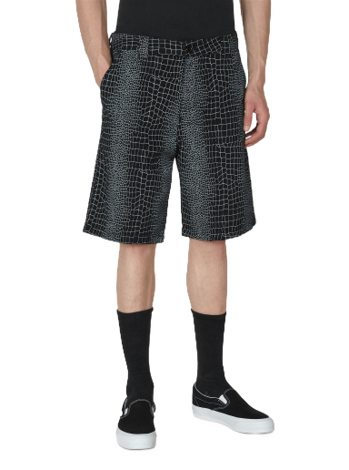 Kratke hlače Fucking Awesome Crocodile Shorts Črna | PN5490 001