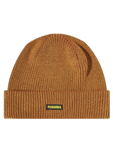 Beanie Pleasures Impact Logo Beanie Rjava | P22F063-TAN