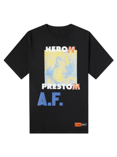 Majica HERON PRESTON A.F. Authorized Oversized Tee Črna | HMAA026S22JER0041015