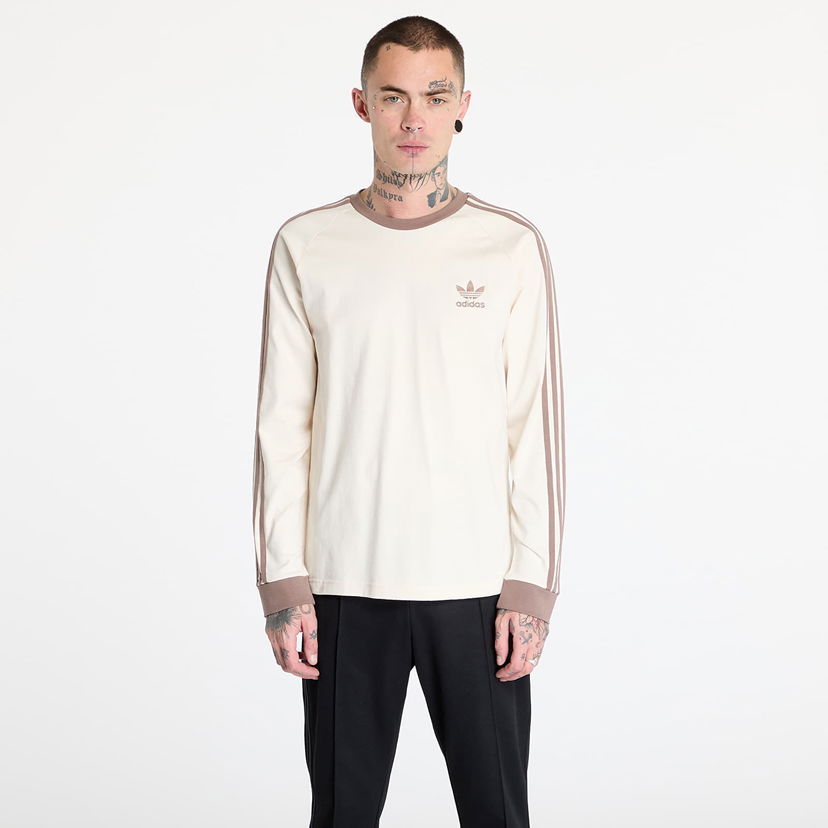 Majica adidas Originals Men's Classics 3-Stripes Long Sleeve Top Bela | JN7022