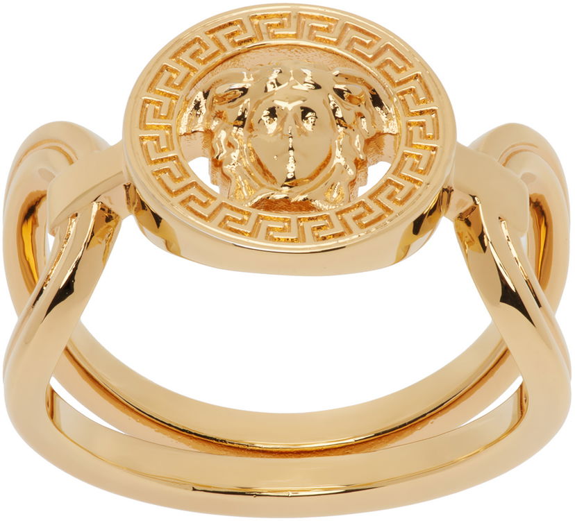 Prstan Versace Gold Medusa '95 Ring Kovinski | 1014558_1A00620