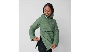Puhovka FJÄLLRÄVEN Pack Down Anorak Insulated Jacket Zelena | F86376-614, 3
