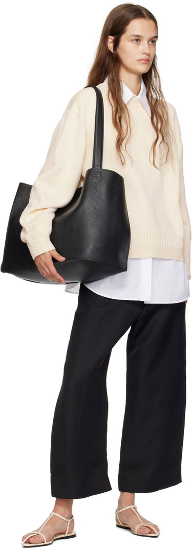 Torbica Studio Nicholson Studio Nicholson Doublet Leather Tote Bag Črna | DOUBLET SN - 741, 3