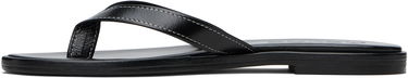 Oblačila Aeyde Aeyde Melody Leather Toe-Post Flip-Flops Črna | A11-FS-FDMR08FL191-SS25-800-007, 2