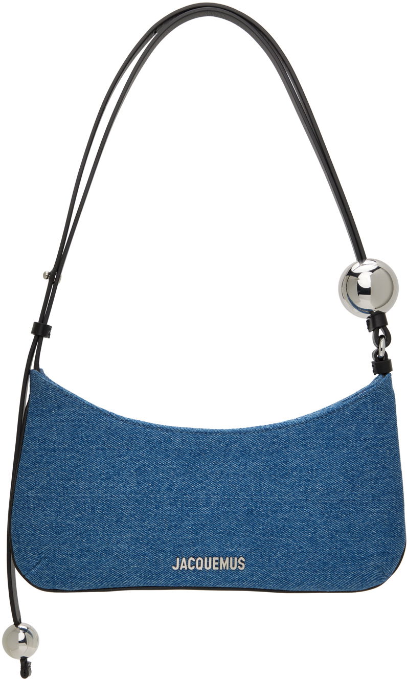 Torba za čez ramo Jacquemus 'Le Bisou Perle' Bag Mornarica | 24E231BA057-3176