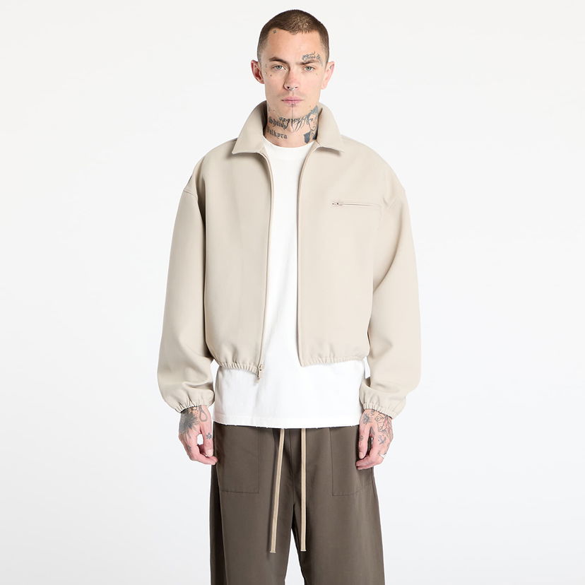 Jakna Fear of God Fear of God Essentials Bonded Canvas Zip-Up Jacket Bež | 202SP258061F-198