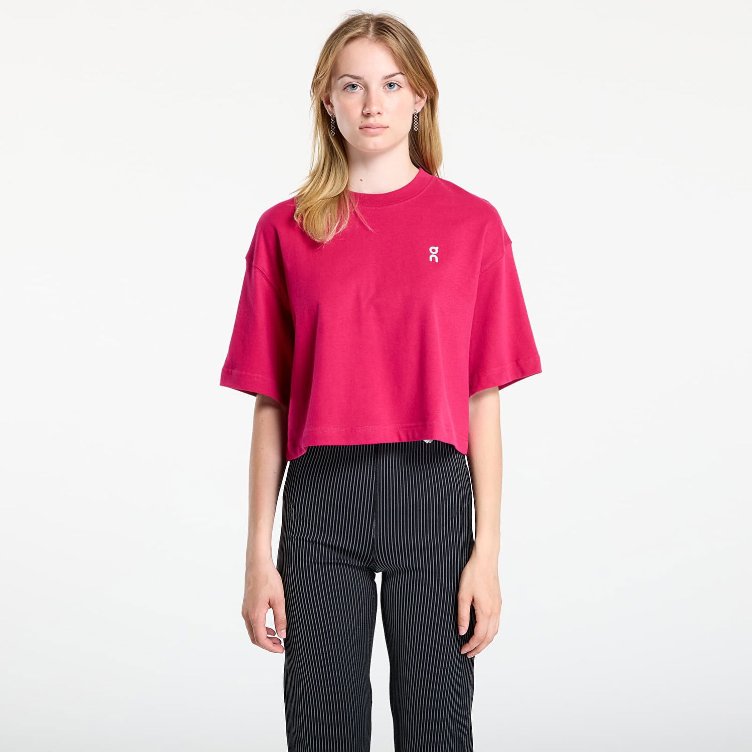 Krop-top On Running On Club Boxy T-Shirt Roza | 1WF11123538 W, 0