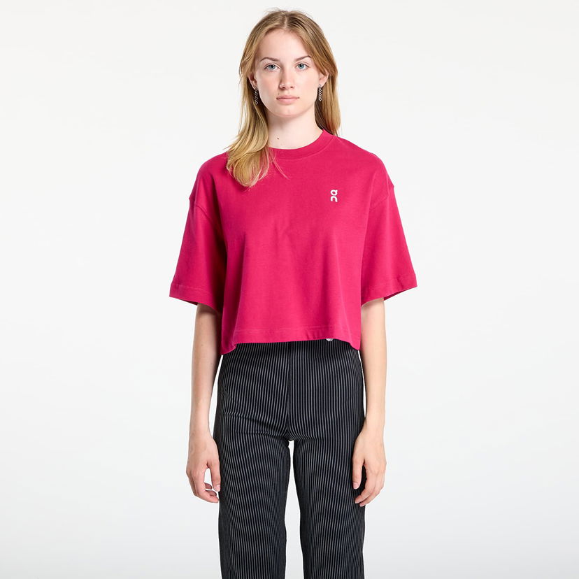 Krop-top On Running On Club Boxy T-Shirt Roza | 1WF11123538 W