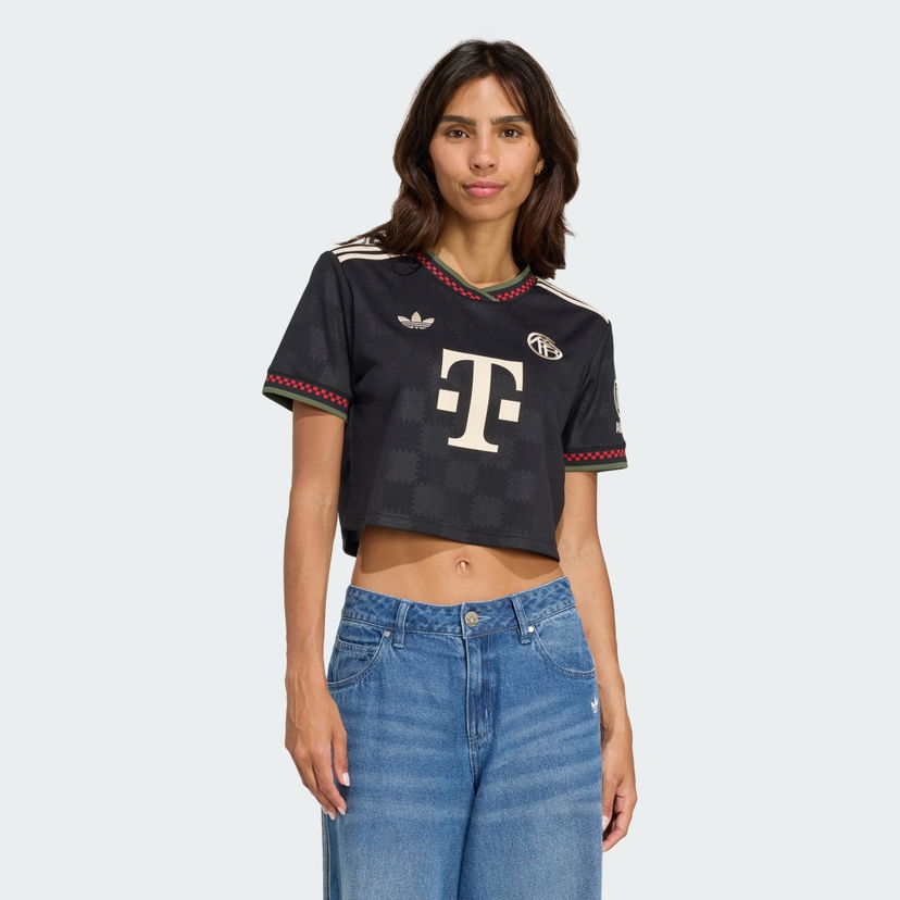 Dres adidas Performance FC Bayern Munich 25/26 Women's Cropped Third Jersey Črna | KE6800