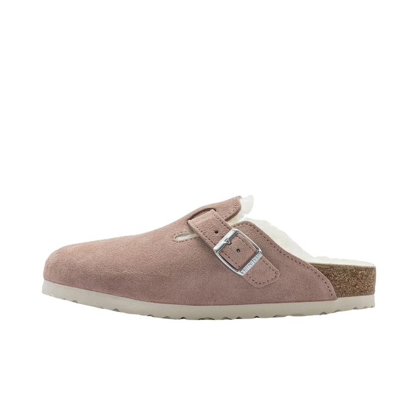 Superge in čevlji Birkenstock Boston Shearling Suede Roza | 1023292