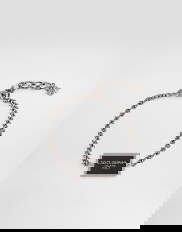 Zapestnica Dolce & Gabbana Dolce & Gabbana Logo Chain Bracelet Kovinski | WBR1D1W1111G7657, 3