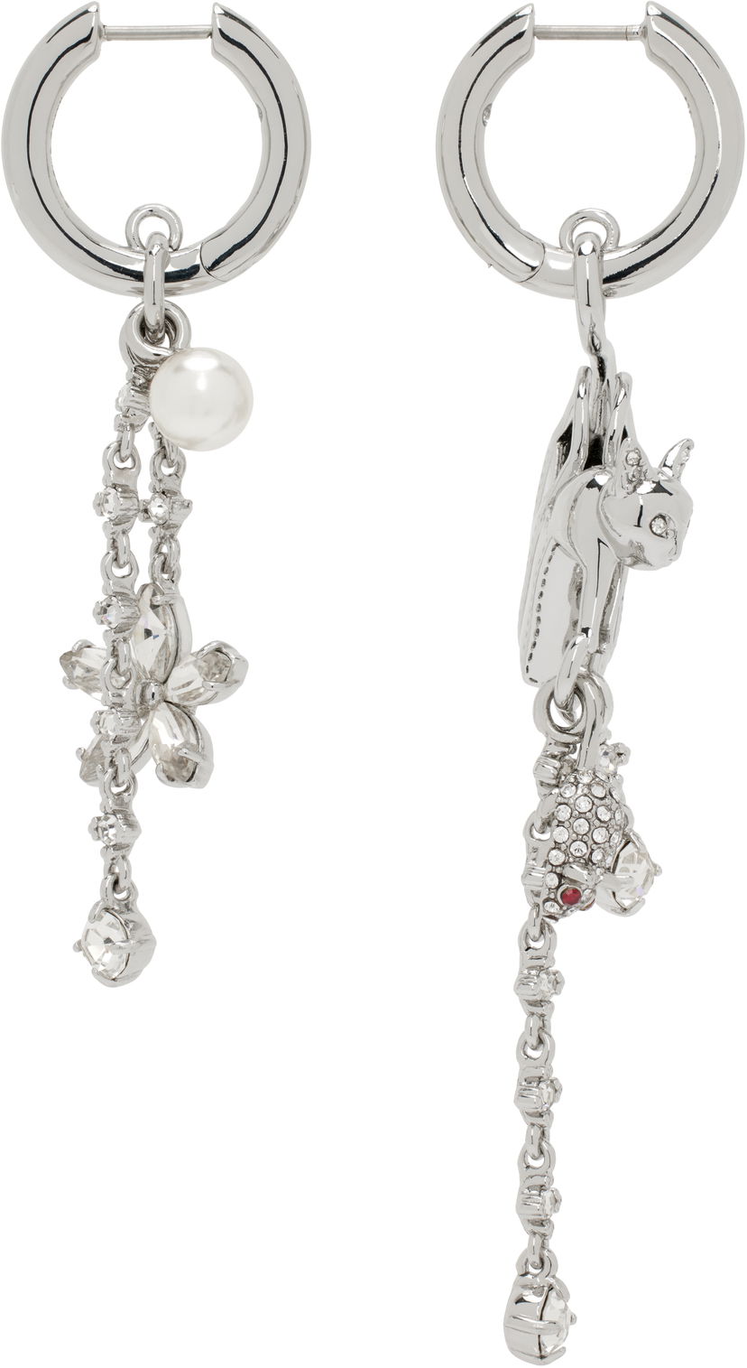 Uhani Marc Jacobs Marc Jacobs Cats Out Of The Bag Drop Earrings Kovinski | 2R4JER001J29