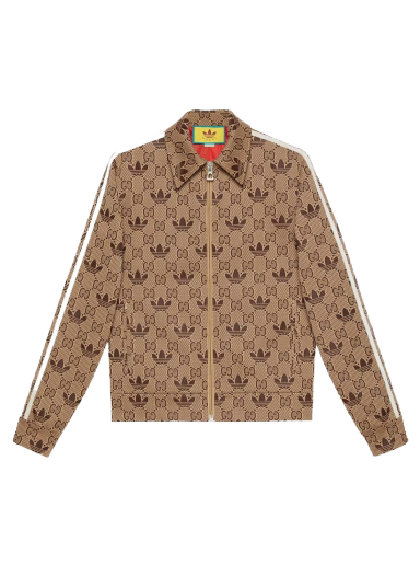 Jakna Gucci GG x adidas Trefoil Zip Jacket Bež | 722998 XJE1O 9742