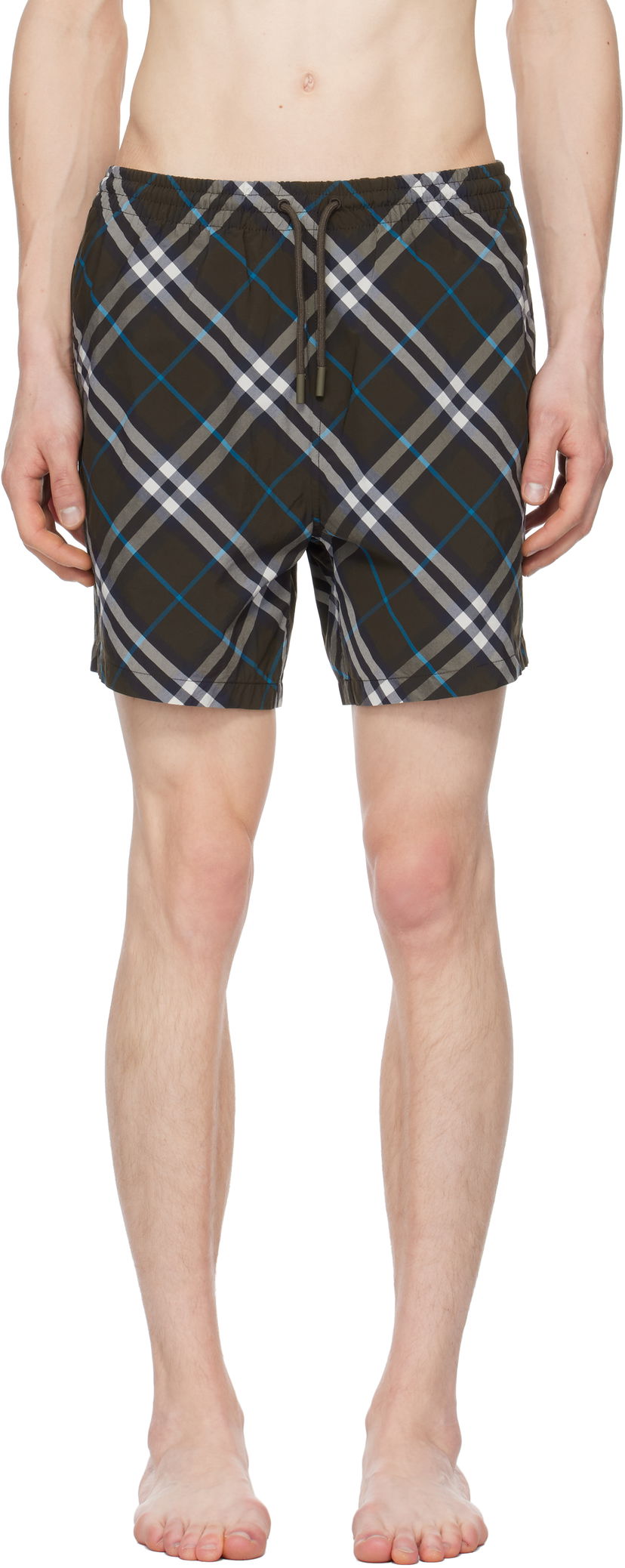 Kopalke Burberry Burberry Check Swim Shorts Rjava | 8108204
