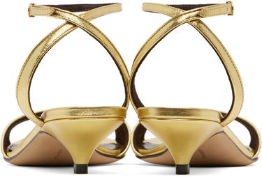 Modni dodatki The Row The Row Vika Ankle Strap Kitten Heel Sandals Kovinski | F1583-M39, 1