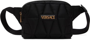 Torbice za okoli pasu Versace Versace Myth Quilted Belt Bag Črna | 1018353_1A13686, 0