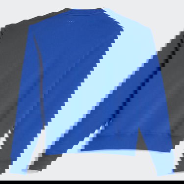 Pulover adidas Originals Pharrell Williams Basics Crew Sweatshirt Modra | HF9935, 1