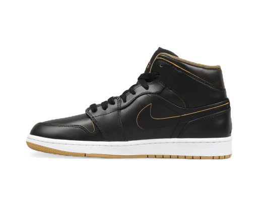 Omejena izdaja Jordan Air Jordan 1 Mid "Black Gold" Črna | 554724-042