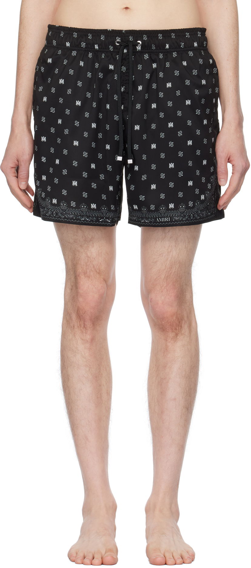 Kopalke AMIRI AMIRI MA Paisley Swim Shorts Črna | AMSWTK1035