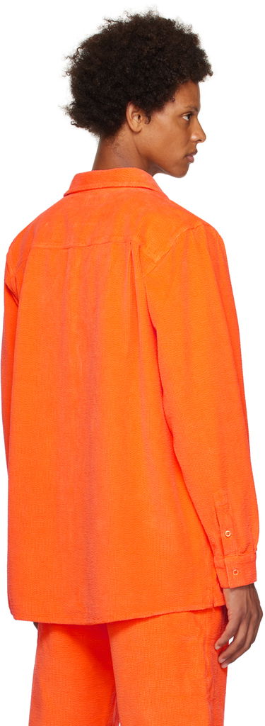 Srajce ERL Spread Collar Corduroy Shirt Oranžna | ERL06B002, 2