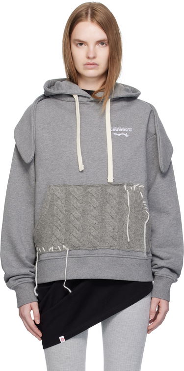 Pulover Charles Jeffrey Loverboy Charles Jeffrey LOVERBOY Patch Rabbit Ears Hoodie Siva | 52081002, 0