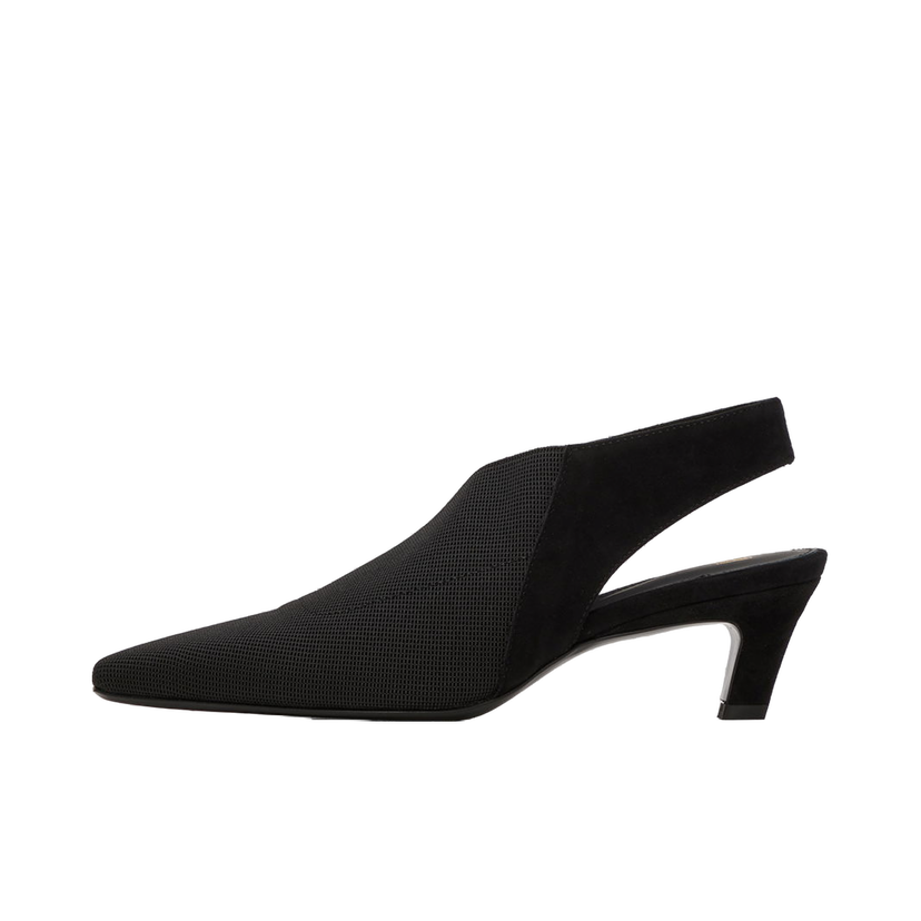 Superge in čevlji TOTEME 'The Mid Heel Elastic Slingback' Heels Črna | 242-WAS1419-FB0152