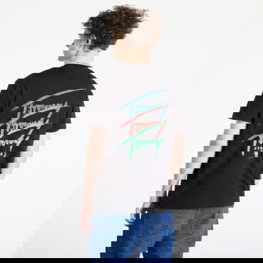 Majica Tommy Hilfiger Tommy Jeans Regular Twisted Sign T-Shirt Črna | DM0DM20771 BDS, 2