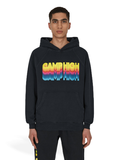 Pulover Camp High High Vibrations Hoodie Črna | CHVIBHOOD VINTAGEBLACK