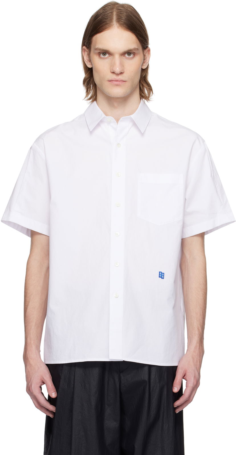 Srajce ADER ERROR ADER error Sig; TRS Tag Half Sleeve Shirt Bela | BN42FYSH0202WH