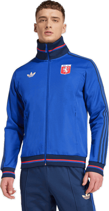 Vetrovka adidas Originals Olympique Lyon 75 Anniversary Track Jacket Modra | jl8078, 4