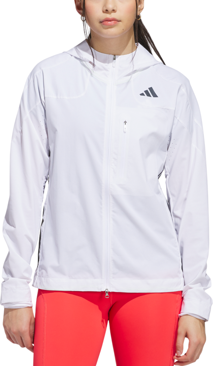Vetrovka adidas Originals Adizero Hooded Jacket Bela | jc6645
