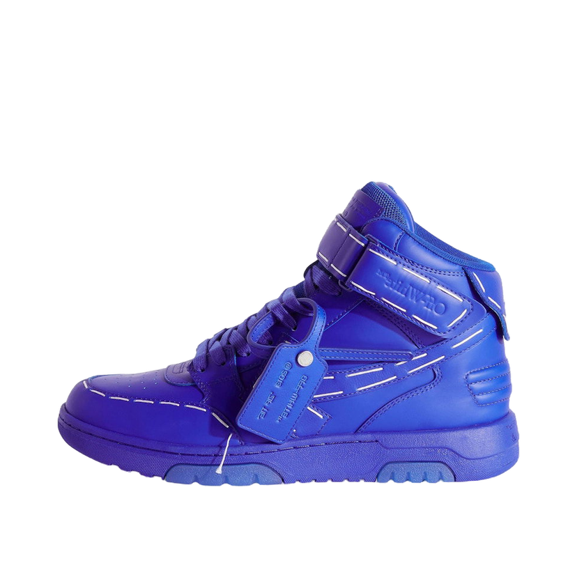 Superge in čevlji Off-White Out Of Office Low Sartorial Stitching Mid Top Blue Blue Modra | OMIA259S23LEA0024848