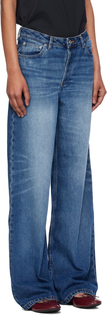 Kavbojke A.P.C. A.P.C. Elisabeth Wide-Leg Jeans Modra | COHJL-F09181, 1