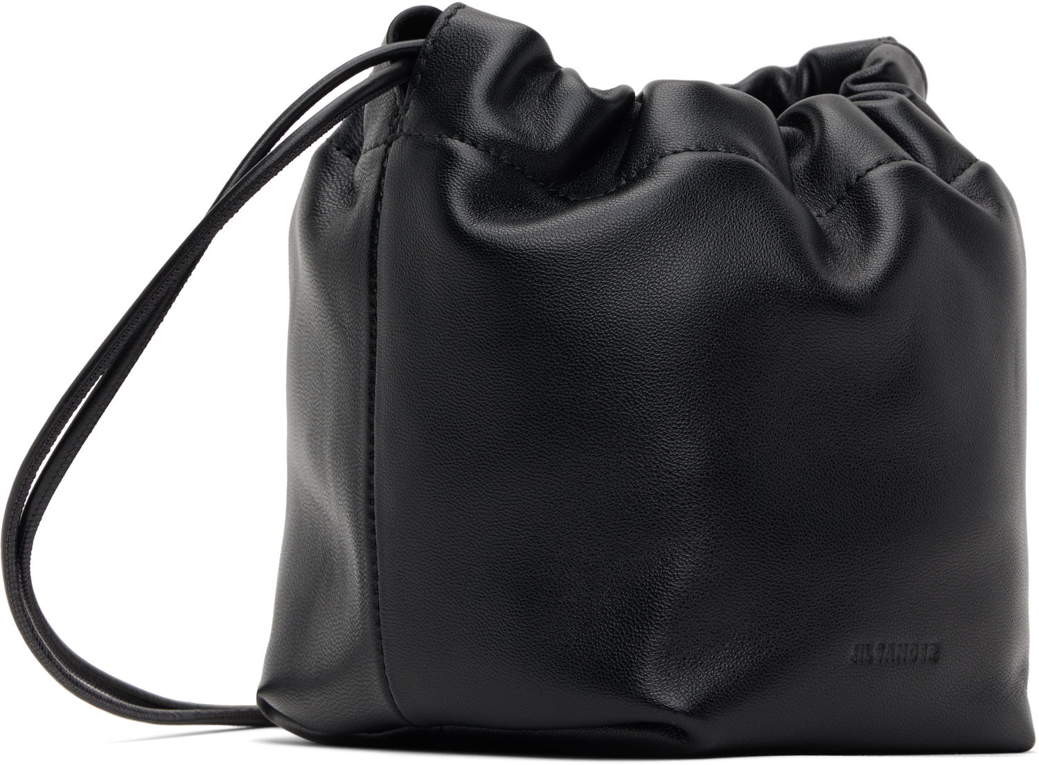 Torbica Jil Sander Jil Sander Dumpling Small Drawstring Bag Črna | J07WG0090_P7365, 1
